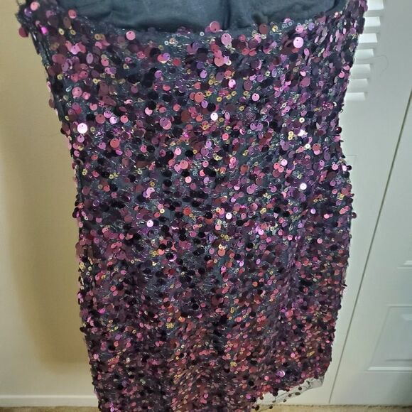 Poly usa pink sequin jeweled dress xs - Picture 12 of 12